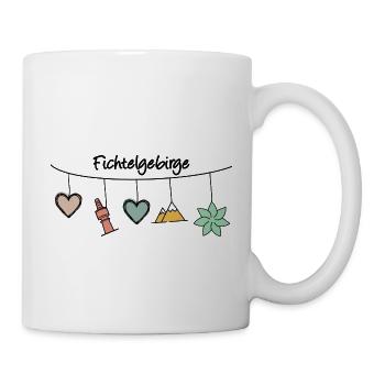Fichtelgebirge mobile - Tasse - Weiß - Rechts