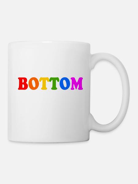 Bottom - Tasse - Weiß