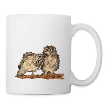 Eulen - Tasse - Weiß - Rechts