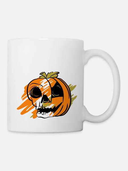 Citrouille d’Halloween - Mug blanc - blanc
