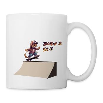Katze an Bord - Tasse - Weiß - Rechts