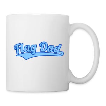 Flag Dad American Flag Football Flaggies Hommes - Mug blanc - blanc - Droite