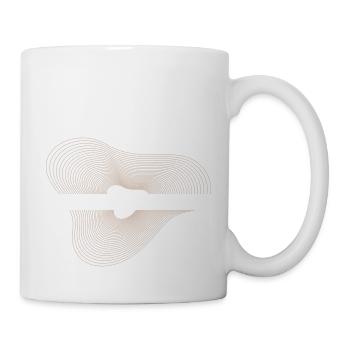 Abstraktes Design - Tasse - Weiß - Rechts