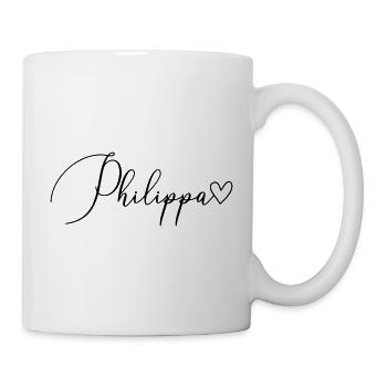 Philippa Surname First Name Girl - Mug - white - Right