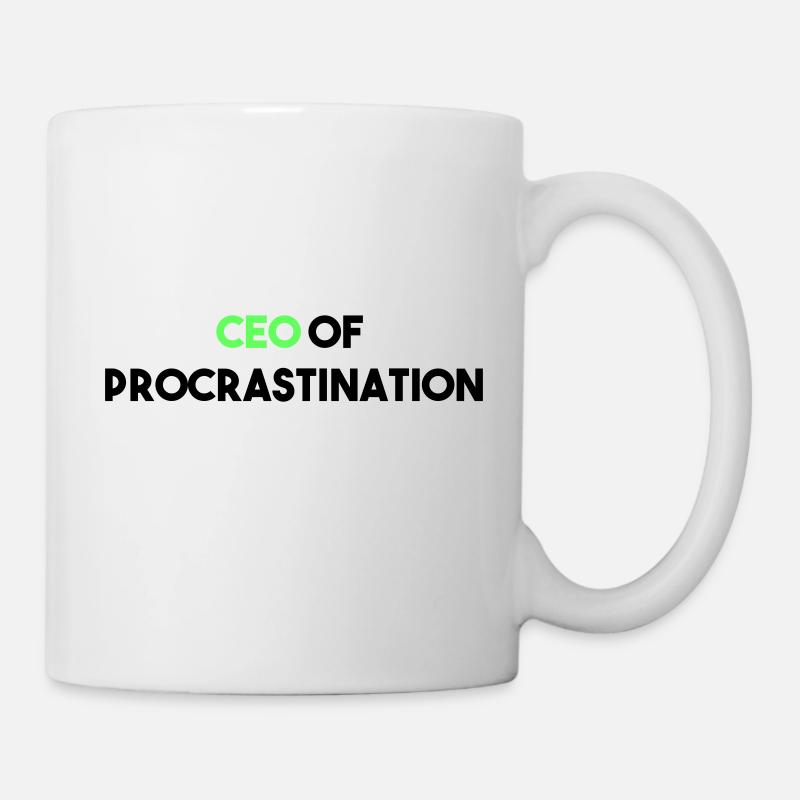 PDG DE LA PROCRASTINATION - Mug blanc - blanc