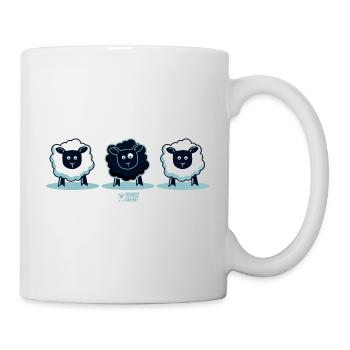 Émeu le mouton noir ? - Mug blanc - blanc - Droite