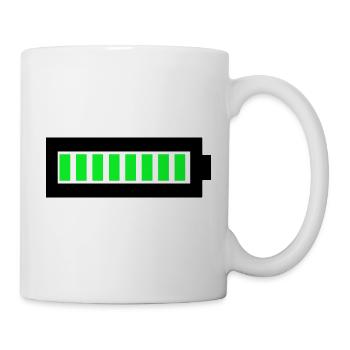 Battery full - Mug - white - Right