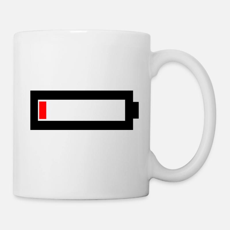 Battery empty - Mug - white