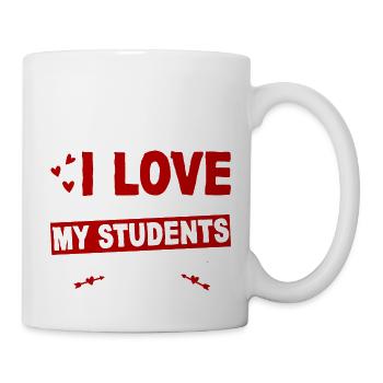 J’adore quand mes élèves arrêtent de parler 2 - Mug blanc - blanc - Droite