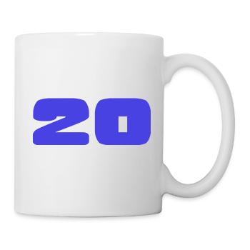 20. 20 YEARS. 20th ANNIVERSARY. 20TH ANNIVERSARY. - Mug - white - Right