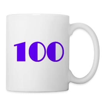 100. 100 YEARS. 100th ANNIVERSARY. 100 BIRTHDAY - Mug - white - Right