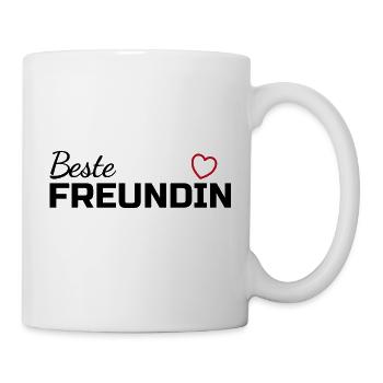 Beste Freundin - Tasse - Weiß - Rechts