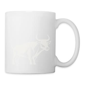 Stier-Wächter - Tasse - Weiß - Rechts