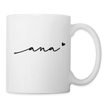 Ana Cursive Name - Mug - white - Right