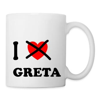 Greta mag ich nicht mehr - Tasse - Weiß - Rechts