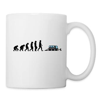 Pistenraupe schwarz Evolution Pistenfahrzeuge - Tasse - Weiß - Rechts