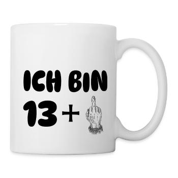 ich bin 14 - Tasse - Weiß - Rechts