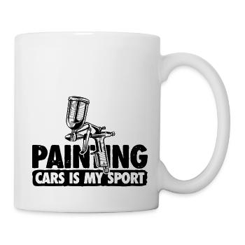 Painting Cars Is My Sport - Auto Lacquer Gift - Mug - white - Right