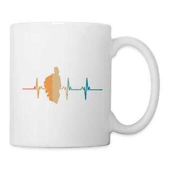 Corsican heartbeat island france - Mug - white - Right