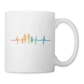 Family Heartbeat - Mug - white - Right