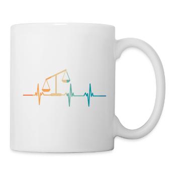 Herzschlag-Balance - Tasse - Weiß - Rechts