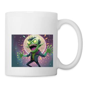 Drunkenstein's Monster Halloween lustiges Wortspiel - Tasse - Weiß - Rechts