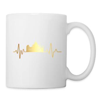 Herzschlag Rom - Tasse - Weiß - Rechts