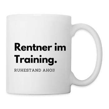 Rentner im Ruhestand - Tasse - Weiß - Rechts