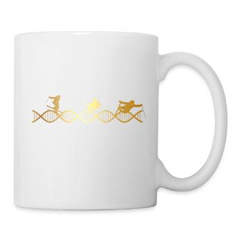 le Ski est dans mon ADN - Mug blanc - blanc - Droite