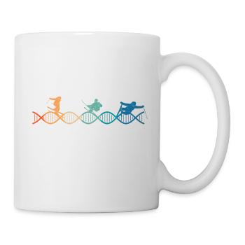le Ski est dans mon ADN - Mug blanc - blanc - Droite