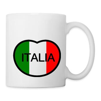 Ich liebe Italien - Tasse - Weiß - Rechts