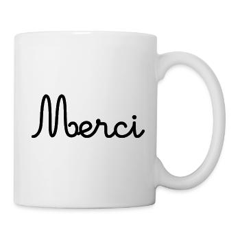 THANK YOU. THANKS. THANK YOU. ANNIVERSARY. BIRTH. - Mug - white - Right