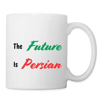 Die Zukunft ist persisch - Iran - Tasse - Weiß - Rechts
