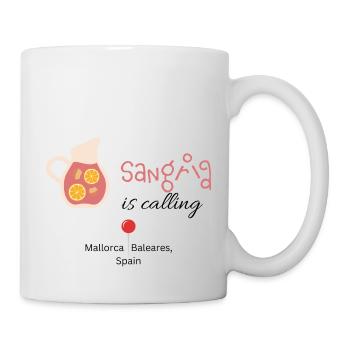 Mallorca Sangria is calling - Tasse - Weiß - Rechts