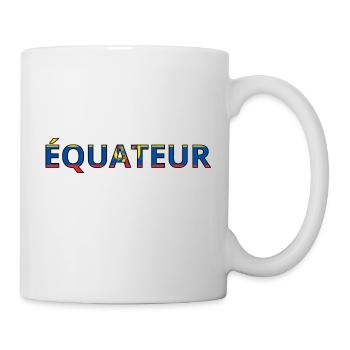 Drapeau Équateur - Mug blanc - blanc - Droite