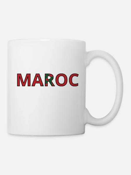 Drapeau Maroc - Mug blanc - blanc
