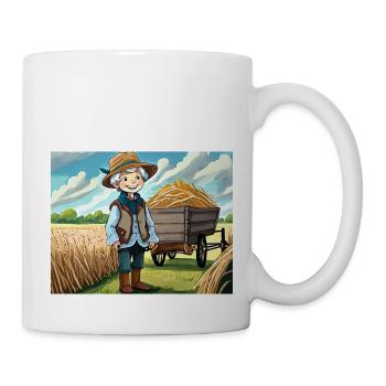 Illustrierter Comic für Kinderreime - Heigh-ho - Tasse - Weiß - Rechts