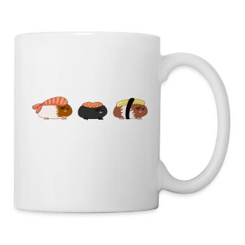 Guinea Pig Sushi Roll Pet Japanese - Mug - white - Right