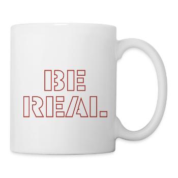 Soyez réel - Mug blanc - blanc - Droite