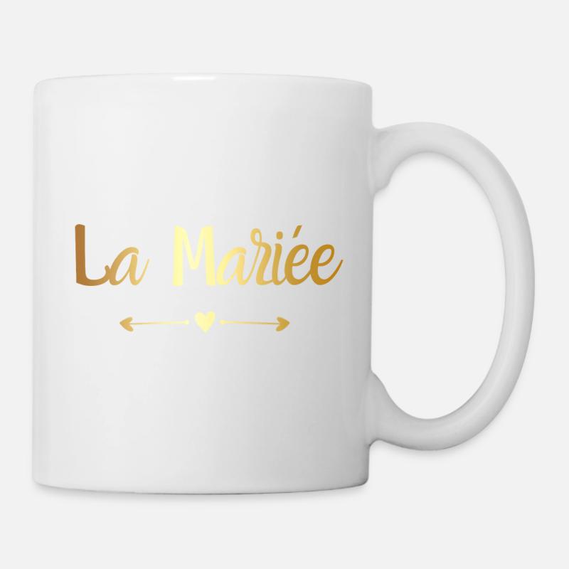 Die Goldene Braut - Geschenk an die Braut - Tasse - Weiß