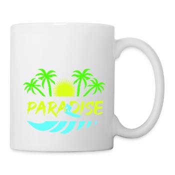 surf paradise - Tasse - Weiß - Rechts