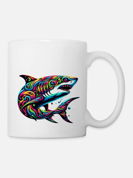 Hai - Tasse - Weiß