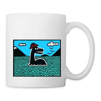 Nessie Loch Ness monster - Mug - white - Right