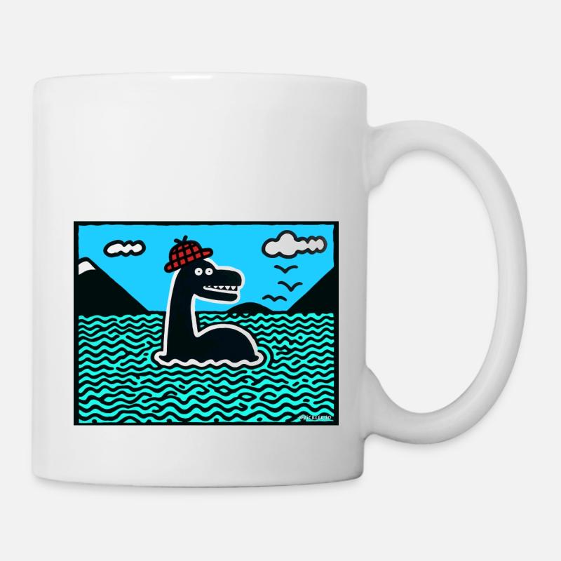 Monstre du Loch Ness de Nessie - Mug blanc - blanc