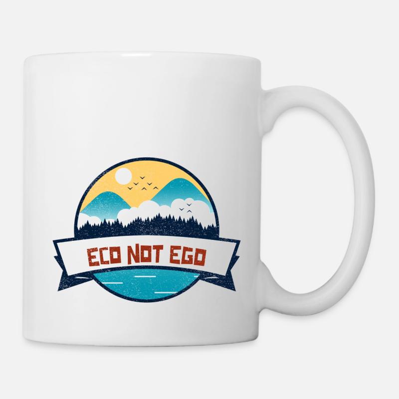 Environment Protection, Eco not Ego - Mug - white