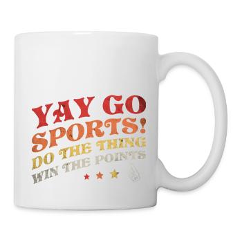 Non-fan de sport Go Sports Yay Sports - Mug blanc - blanc - Droite