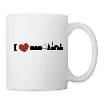 Mannheim Monnem Mannheimat - Tasse - Weiß - Rechts