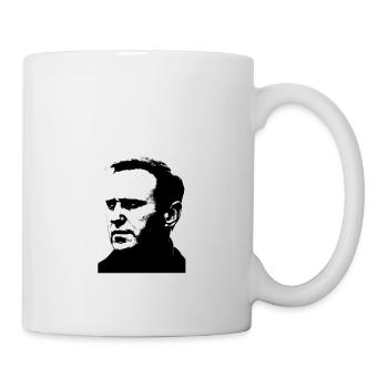 Gebt nicht auf! Nawalnys Botschaft auf deutsch. - Tasse - Weiß - Rechts