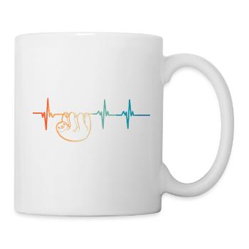 Battement de cœur paresseux - Mug blanc - blanc - Droite