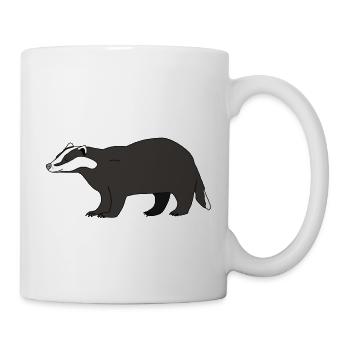 Blaireau - Mug blanc - blanc - Droite